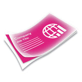 Fellowes® Laminating Pouches, 10 mil, 3.75" x 2.25", Gloss Clear, 100/Pack (FEL52058) Pack of 100