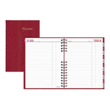 Brownline® CoilPro Daily Planner, 10 x 7.88, Red Cover, 12-Month (Jan to Dec): 2026 (REDC550CRED)