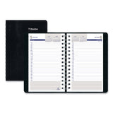 Blueline® DuraGlobe Daily Planner, 30-Minute Appointments, 8 x 5, Black Soft Cover, 12-Month (Jan to Dec): 2026 (REDC21021T) Each
