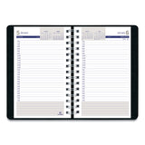 Blueline® DuraGlobe Daily Planner, 30-Minute Appointments, 8 x 5, Black Soft Cover, 12-Month (Jan to Dec): 2026 (REDC21021T) Each