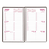 Brownline® DuraFlex Weekly Planner, 8 x 5, Black Cover, 12-Month (Jan to Dec): 2026 (REDCB75VBLK) Each