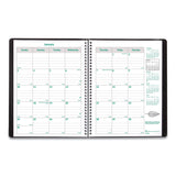 Brownline® EcoLogix Recycled Monthly Planner, EcoLogix Artwork, 11 x 8.5, Black Cover, 14-Month: Dec 2025 to Jan 2027 (REDCB435WBLK) Each