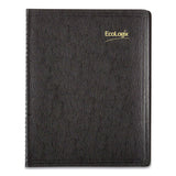Brownline® EcoLogix Recycled Monthly Planner, EcoLogix Artwork, 11 x 8.5, Black Cover, 14-Month: Dec 2025 to Jan 2027 (REDCB435WBLK) Each