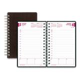 Brownline® DuraFlex Daily Planner, 8 x 5, Black Cover, 12-Month (Jan to Dec): 2026 (REDCB634VBLK) Each