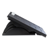 Fellowes® Adjustable Locking Footrest with Microban, 17.5w x 13.13d x 4.13 to 5.63h, Black/Silver (FEL8035001) Each