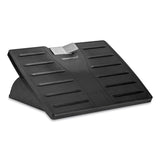 Fellowes® Adjustable Locking Footrest with Microban, 17.5w x 13.13d x 4.13 to 5.63h, Black/Silver (FEL8035001) Each