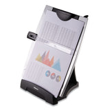 Fellowes® Office Suites Desktop Copyholder with Memo Board, 150 Sheet Capacity, Plastic, Black/Silver (FEL8033201) Each