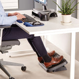 Fellowes® Standard Footrest, Adjustable, 17.63w x 13.13d x 3.75h, Graphite (FEL48121) Each