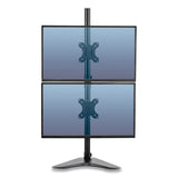 Fellowes® Professional Series Freestanding Dual Stacking Monitor Arm, For 32" Monitors, 15.3" x 35.5" x 11", Black, Supports 17 lb (FEL8044001) Each