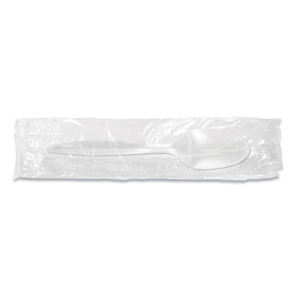 Berkley Square Individually Wrapped Mediumweight Cutlery, Spoon, White, 1,000/Carton (BSQ1103000)