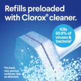 Clorox® Toilet Bowl Cleaner Disinfecting Refill Pads Blue / White, 3 Inch, Sponge Head (1223962_PK) 1/PK