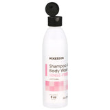 McKesson Rinse-Free Shampoo and Body Wash 8 oz. Flip Top Bottle Light Floral Scent (877023_EA) 1/EA