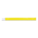 SICURIX® Security Wristbands, Sequentially Numbered, 10" x 0.75", Yellow, 100/Pack (BAU85070) Pack of 100
