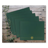 Great Papers!® Classic Crest Certificate Covers, 9.38 x 12, Hunter, 5/Pack (GRP903118) Pack of 4