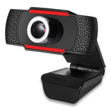 Adesso CyberTrack H3 720P HD USB Webcam with Microphone, 1280 pixels x 720 pixels, 1.3 Mpixels, Black (ADECYBERTRACKH3) Each