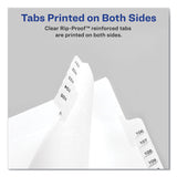 Avery® Preprinted Legal Exhibit Side Tab Index Dividers, Allstate Style, 26-Tab, A to Z, 11 x 8.5, White, 1 Set, (1700) (AVE01700) Set of 26