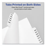 Avery® Preprinted Legal Exhibit Side Tab Index Dividers, Avery Style, 26-Tab, A to Z, 11 x 8.5, White, 1 Set, (1400) (AVE01400) Set of 26