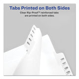 Avery® Preprinted Legal Exhibit Side Tab Index Dividers, Allstate Style, 10-Tab, 5, 11 x 8.5, White, 25/Pack (AVE82203) Set of 25