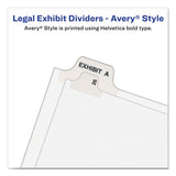Avery® Preprinted Legal Exhibit Side Tab Index Dividers, Avery Style, 26-Tab, D, 11 x 8.5, White, 25/Pack, (1404) (AVE01404) Pack of 25
