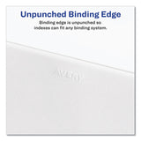 Avery® Preprinted Legal Exhibit Side Tab Index Dividers, Avery Style, 10-Tab, 10, 11 x 8.5, White, 25/Pack (AVE11920) Pack of 25