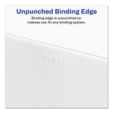 Avery® Preprinted Legal Exhibit Side Tab Index Dividers, Avery Style, 10-Tab, 7, 11 x 8.5, White, 25/Pack (AVE11917) Pack of 25