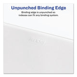 Avery® Preprinted Legal Exhibit Side Tab Index Dividers, Avery Style, 10-Tab, 6, 11 x 8.5, White, 25/Pack (AVE11916) Pack of 25