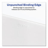 Avery® Preprinted Legal Exhibit Side Tab Index Dividers, Avery Style, 10-Tab, 8, 11 x 8.5, White, 25/Pack (AVE11918) Pack of 25