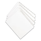 Avery® Preprinted Legal Exhibit Side Tab Index Dividers, Allstate Style, 25-Tab, 51 to 75, 11 x 8.5, White, 1 Set, (1703) (AVE01703) Pack of 25