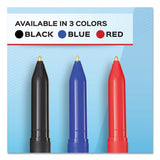 Paper Mate® Write Bros. Ballpoint Pen, Stick, Medium 1 mm, Black Ink, Black Barrel, Dozen (PAP3331131C) 1 Dozen