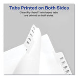 Avery® Preprinted Legal Exhibit Side Tab Index Dividers, Allstate Style, 25-Tab, 26 to 50, 11 x 8.5, White, 1 Set, (1702) (AVE01702) Pack of 25