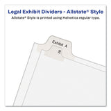Avery® Preprinted Legal Exhibit Side Tab Index Dividers, Allstate Style, 25-Tab, 76 to 100, 11 x 8.5, White, 1 Set, (1704) (AVE01704) Pack of 25