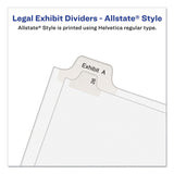 Avery® Preprinted Legal Exhibit Side Tab Index Dividers, Allstate Style, 25-Tab, Exhibit 1 to Exhibit 25, 11 x 8.5, White, 1 Set (AVE82106) Set of 25