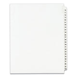 Avery® Preprinted Legal Exhibit Side Tab Index Dividers, Avery Style, 25-Tab, 76 to 100, 11 x 8.5, White, 1 Set, (1333) (AVE01333) Pack of 25