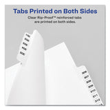 Avery® Preprinted Legal Exhibit Side Tab Index Dividers, Avery Style, 10-Tab, 5, 11 x 8.5, White, 25/Pack (AVE11915) Pack of 25