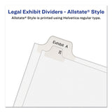 Avery® Preprinted Legal Exhibit Side Tab Index Dividers, Allstate Style, 25-Tab, 101 to 125, 11 x 8.5, White, 1 Set, (1705) (AVE01705) Pack of 25