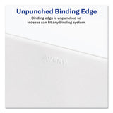 Avery® Preprinted Legal Exhibit Side Tab Index Dividers, Avery Style, 10-Tab, 9, 11 x 8.5, White, 25/Pack (AVE11919) Pack of 25