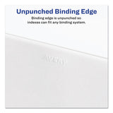 Avery® Preprinted Legal Exhibit Side Tab Index Dividers, Avery Style, 26-Tab, 51 to 75, 11 x 8.5, White, 1 Set (AVE11396) Set of 26