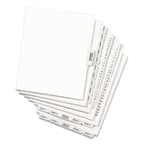 Avery® Preprinted Legal Exhibit Side Tab Index Dividers, Avery Style, 26-Tab, Exhibit A to Exhibit Z, 11 x 8.5, White, 1 Set, (1370) (AVE01370) Set of 26