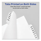 Avery® Preprinted Legal Exhibit Side Tab Index Dividers, Avery Style, 10-Tab, 7, 11 x 8.5, White, 25/Pack (AVE11917) Pack of 25