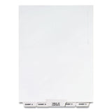 Avery® Preprinted Legal Exhibit Bottom Tab Index Dividers, Avery Style, 27-Tab, Exhibit A to Exhibit Z, 11 x 8.5, White, 1 Set (AVE11376) Set of 27