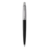 Parker® Jotter Ballpoint Pen, Retractable, Medium 0.7 mm, Blue Ink, Black/Chrome Barrel (PAR2096873) Each