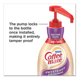 Coffee mate® Liquid Coffee Creamer, Sweetened Original, 1.5 Liter Pump Bottle, 2/Carton (NES13799CT) Case of 2