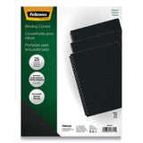Fellowes® Futura Presentation Covers for Binding Systems, Opaque Black, 11.25 x 8.75, Unpunched, 25/Pack (FEL5224701) 1 Case of 25