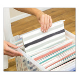 Bankers Box® Heavy Duty Plastic File Storage, Letter/Legal Files, 14" x 17.38" x 10.5", Clear/Blue (FEL0086201) Each