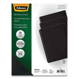 Fellowes® Executive Leather-Like Presentation Cover, Black, 11.25 x 8.75, Unpunched, 50/Pack (FEL52146) Pack of 50