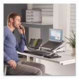 Fellowes® Office Suites Laptop Riser, 15.13" x 11.38" x 4.5" to 6.5", Black/Silver, Supports 10 lbs (FEL8032001) Each