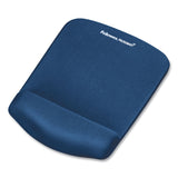 Fellowes® PlushTouch Mouse Pad with Wrist Rest, 7.25 x 9.37, Blue (FEL9287301) Each