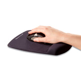 Fellowes® PlushTouch Mouse Pad with Wrist Rest, 7.25 x 9.37, Black (FEL9252001) Each
