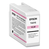 Epson® T46Y600 (T46Y) UltraChrome PRO10 Ink, 50 mL, Light Magenta (EPST46Y600) Each