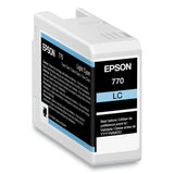 Epson® T770520 (T770) UltraChrome PRO10 Ink, 25 mL, Light Cyan (EPST770520) Each